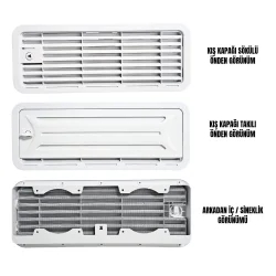 Arnedo 48x18,5 Buzdolabı Havalandırma Kapağı Menfez Kış Kapaklı Kilitli