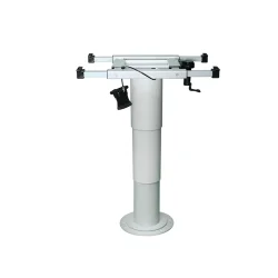 Suga 360° Döner Zemine Vidalanabilir Yükseklik Ayarlı Teleskopik Masa Ayağı