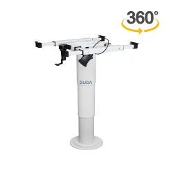 Suga 360° Döner Zemine Vidalanabilir Yükseklik Ayarlı Teleskopik Masa Ayağı