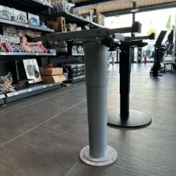 Suga 360° Döner Zemine Vidalanabilir Yükseklik Ayarlı Teleskopik Masa Ayağı