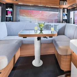 Suga 360° Döner Zemine Vidalanabilir Yükseklik Ayarlı Teleskopik Masa Ayağı