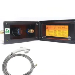 Reich Karavan Tetikli Dış Duş Çıkışı ve Duş Başlığı Siyah