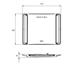 SUGA 9000 BTU Wi-Fi Özellikli Karavan Tavan Kliması (Isıtma/Soğutma 2500W)