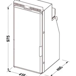 Thetford T1090 12V 90 Litre Kompresörlü Karavan Buzdolabı