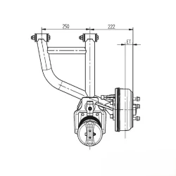 KNOTT 675 kg Sağ Spiral Yaylı Bağımsız Süspansiyon Salıncak Modülü 5x112