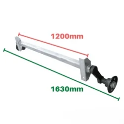 KNOTT 750 kg 1200 mm 4x100 Sıvı Gres Yağlı Frensiz Torsiyon Karavan ve Römork Dingili