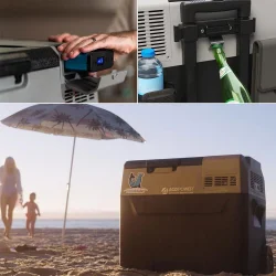 Acopower PX50 12/24/220Volt 50Litre Kompresörlü Tekerlekli Outdoor Oto Buzdolabı (Akü Dahil Değildir)