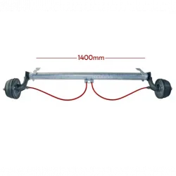 AL-KO 1000Kg 1400mm Frenli Torsiyonlu Aks Dingil Seti