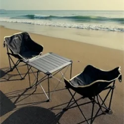 Alüminyum Büyük Masa + 2 Fırat Sandalye Set