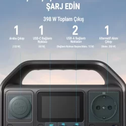 Anker 521 Powerhouse 256W Taşınabilir Şarj İstasyonu