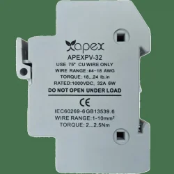 Apex DC Sigorta Yuvası 20A DC 1000V