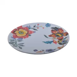 Bahar Çiçekleri Motifli Melamin Tabak Seti