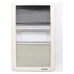 Berhimi 50x30 Dikey Amörtisörlü Karavan Penceresi (Sineklikli Güneşlikli)