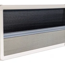 Berhimi 55x145 Amortisörlü Karavan Penceresi (Sineklikli Güneşlikli)