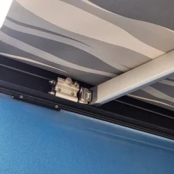 Berhimi M44 Kasetli Duvar Tipi Karavan Tentesi 3.50 x 2.50 Siyah Kasa