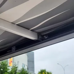 Berhimi M44 Kasetli Duvar Tipi Karavan Tentesi 4.00 x 2.50 Siyah Kasa