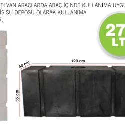 Karavan Su Deposu 270 Litre Beyaz