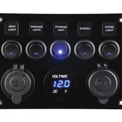 BFY 5Lİ SWITCH PANEL IŞIKLI ŞARJ-VOLT-USB