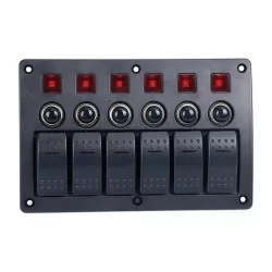 Bfy 6Lı  Switch Panel Otomatik Sigortalı ve Işıklı