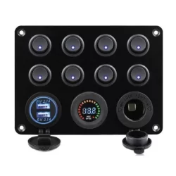 BFY 8Lİ SWITCH PANEL IŞIKLI ŞARJ-VOLT-USB