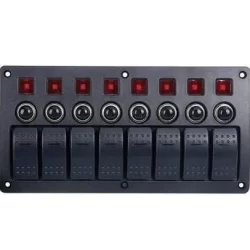 BFY 8Lİ   SWITCH PANEL OTOMATİK SİGORTA VE IŞIKLI