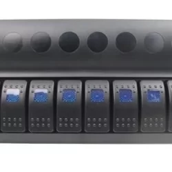 Bfy 8li Switch Panel,Mavi Işıklı ve Otomatik Sigortalı