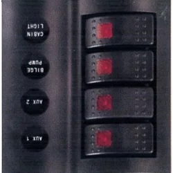 Bfy Switch Panel Otomatik Sigortalı Işıklı - B.S 4lü