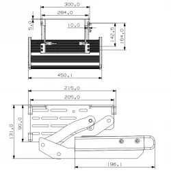 Bustronic Pickpath Manuel Katlanır Çekme Karavan Basamağı 455mm
