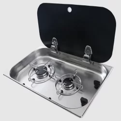 Cam Kapaklı Çiftli Gömme Ocak- FSM 3450
