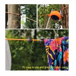 Campasist 8m Portatif Toplanabilir Kamp - Karavan Çamaşır Askı İpi