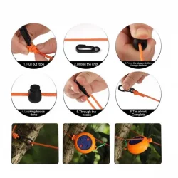 Campasist 8m Portatif Toplanabilir Kamp - Karavan Çamaşır Askı İpi