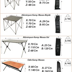 CAMPOUT ALÜMİNYUM KAMP MASASI KÜÇÜK