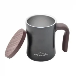 CAMPOUT ÇİFT KATMANLI TERMOS KUPA SİYAH