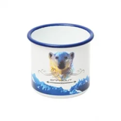 Campout Emaye Kupa Beyaz Bear