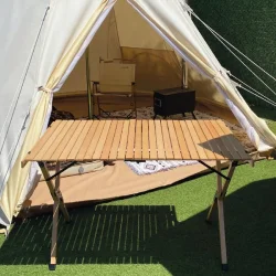 Campout Katlanır Ahşap Kamp Masası