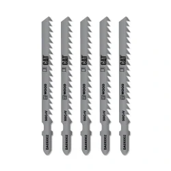 CAT DA06002 5 Parça Profesyonel Ahşap Hızlı/Kaba Kesim Dekupaj Testere Bıçağı, Ucu