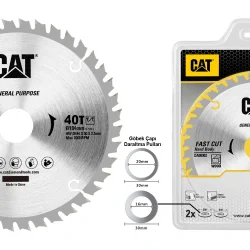CAT DA08002 184x30mm Ahşap Kesme Elmas, Daire Testere Bıçağı 40 Diş