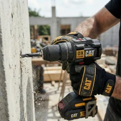 CAT DX1010.1 18Volt 2.0Ah Li-ion Çift Akülü Kömürsüz Profesyonel Şarjlı Darbeli Matkap + 20 Parça Delme Vidalama Uç Seti