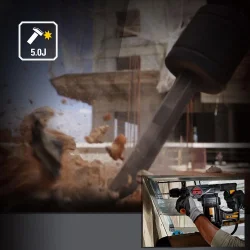 CAT DX27SET 1500Watt 5.0J 32MM Profesyonel SDS-Plus Kırıcı/Delici + DA03903 3 Parça Kırıcı Uç Seti