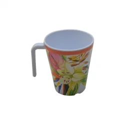 Çiçek Figürlü Melamin Tabak Seti