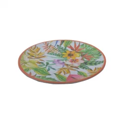 Çiçek Figürlü Melamin Tabak Seti