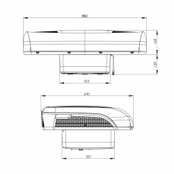 DOMETIC CoolAir RTX 1000 Tavan Soğutucusu