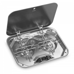 Dometic PI8062M Smev İki Gözlü Cam Kapaklı Gazlı Ocak