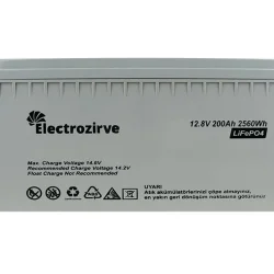 ELC-YRH-BOX Electrozirve 12.8V 200Ah Lityum (LiFePO4) Batarya