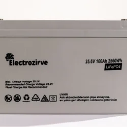 ELC-YRH-BOX Electrozirve 25,6V 100Ah Lityum (LiFePO4) Batarya