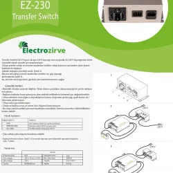 Electrozirve 10A Transfer Switch