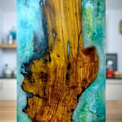 Epoksi Kesme ve Sunum Tahtası Okyanus Kıyısı