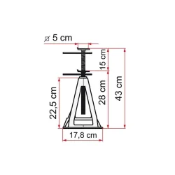 Fiamma Alüminyum Kriko Denge Ayağı