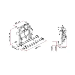 Fiamma Lift 77 Manuel Asansörlü Bisiklet Taşıyıcı