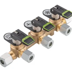 GOK Üçlü Gaz Dağıtıcı Valf - Şalter Model Üçlü Vana (8-3x8-8)